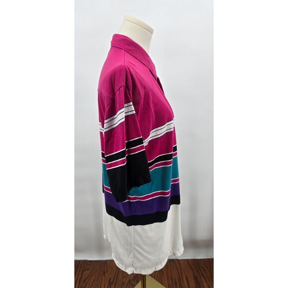 Vintage Retro Western 90's Prairie Fire Polo - Picture 2 of 6